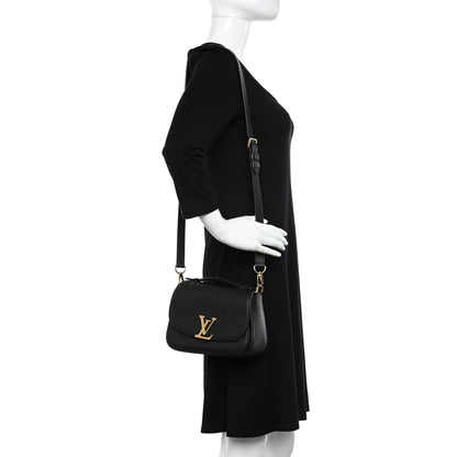 Louis Vuitton Grained Calfskin Vivienne NM Black 2 of 13