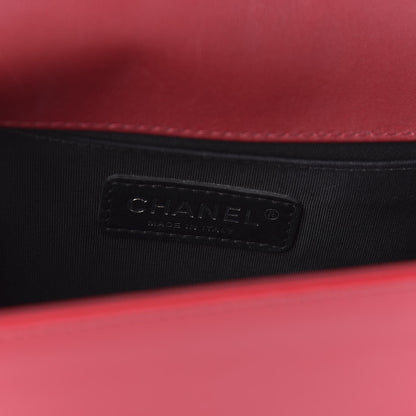Chanel Patent Calfskin Quilted Medium Plexiglass Boy Flap Red 9 of 14
