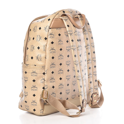 MCM Visetos Medium Studded Stark Backpack Beige 3 of 13
