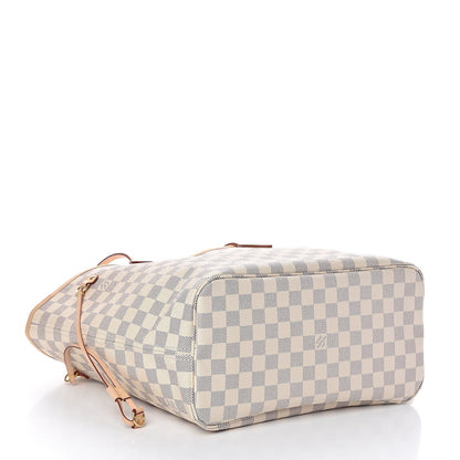 Louis Vuitton Damier Azur Neo Neverfull MM Rose Ballerine 4 of 10
