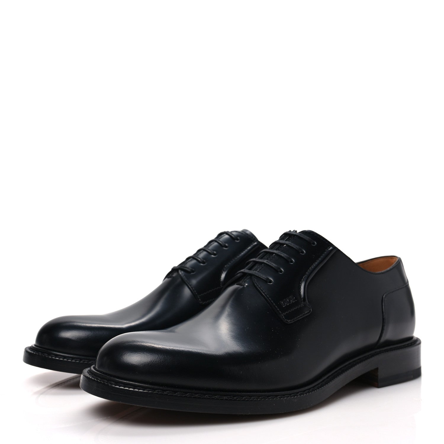 Christian Dior Calfskin Lace Up Oxford Loafers 41 Black 3 of 7