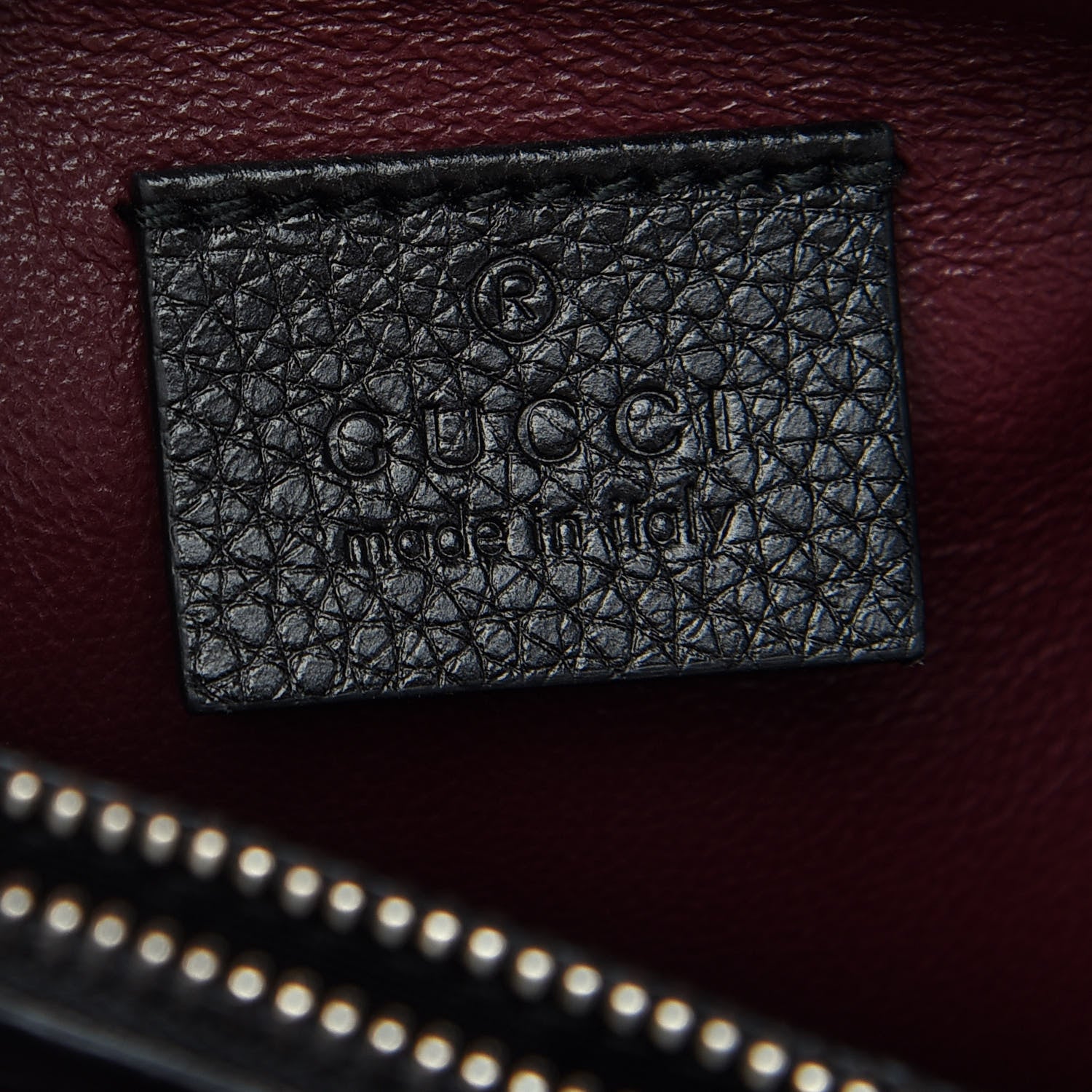 Gucci Grainy Calfskin Small Zumi Top Handle Bag Black 6 of 9