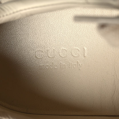 Gucci Calfskin Logo Womens Rhyton Sneakers 37.5 Ivory 8 of 9