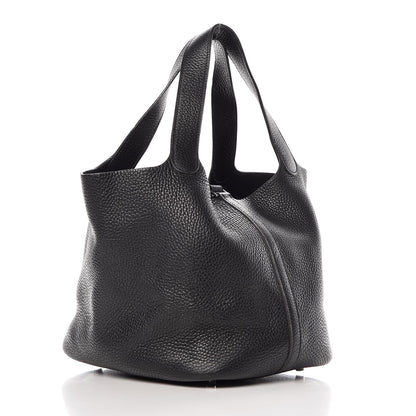 Hermes Taurillon Clemence Picotin 22 MM Black 3 of 6