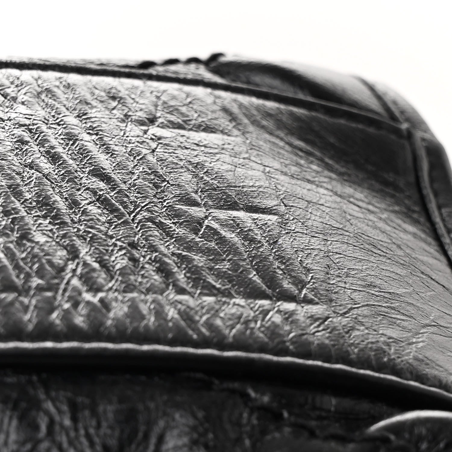 Saint Laurent Crinkled Calfskin Matelasse Monogram Medium Niki Shopper Tote Black 11 of 11