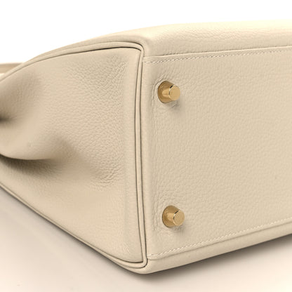 Hermes Togo Kelly Retourne 32 Craie 8 of 10