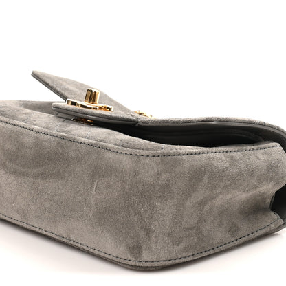 Chanel Suede Calfskin Mini Souplissimo Flap Dark Grey 10 of 11