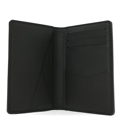 Louis Vuitton Brushed Monogram Pocket Organizer Black White 5 of 7