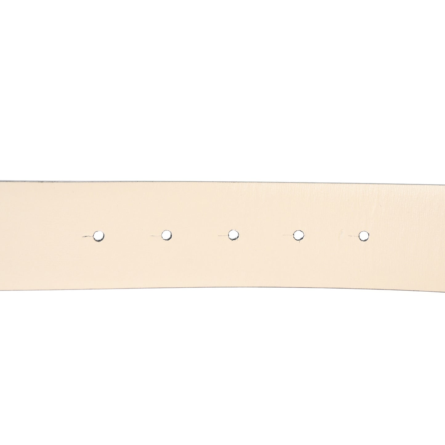 Glossy Calfskin Crystal One Stud Reversible Belt 100 40 Black Light Ivory