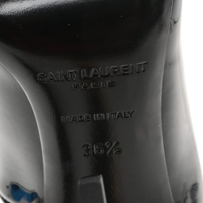 Saint Laurent Patent Opyum 110 Pumps 36.5 Black Gold 7 of 9