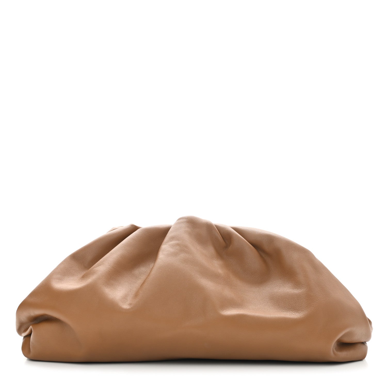Bottega Veneta Smooth Butter Calf The Pouch Oversized Clutch Cammello 1 of 7