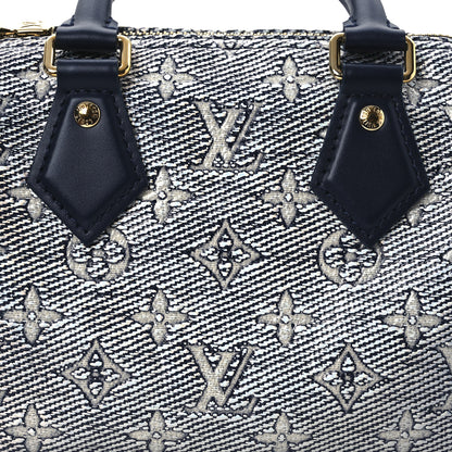 Louis Vuitton Monoglam Speedy Bandouliere 20 Blue 7 of 9