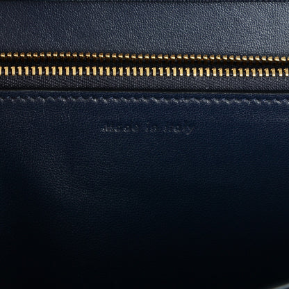 Celine Liege Calfskin Medium Classic Box Flap Bag Dark Blue 7 of 7