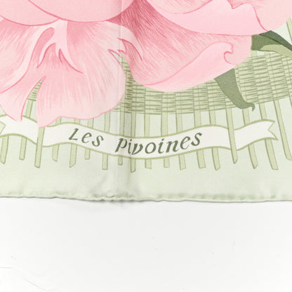 Hermes Silk Les Pivoines Scarf 90 3 of 5