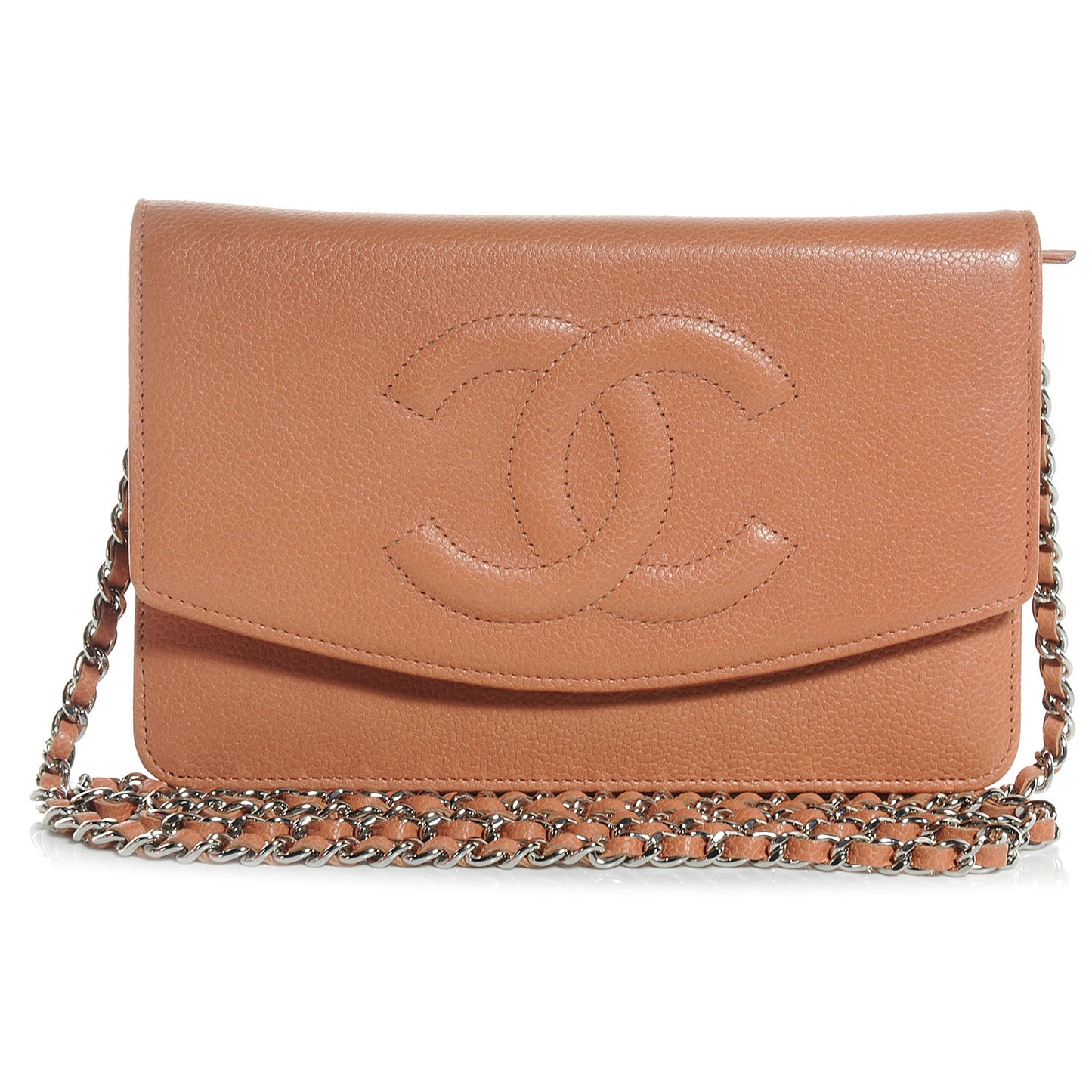 Caviar Wallet on Chain WOC Dark Beige