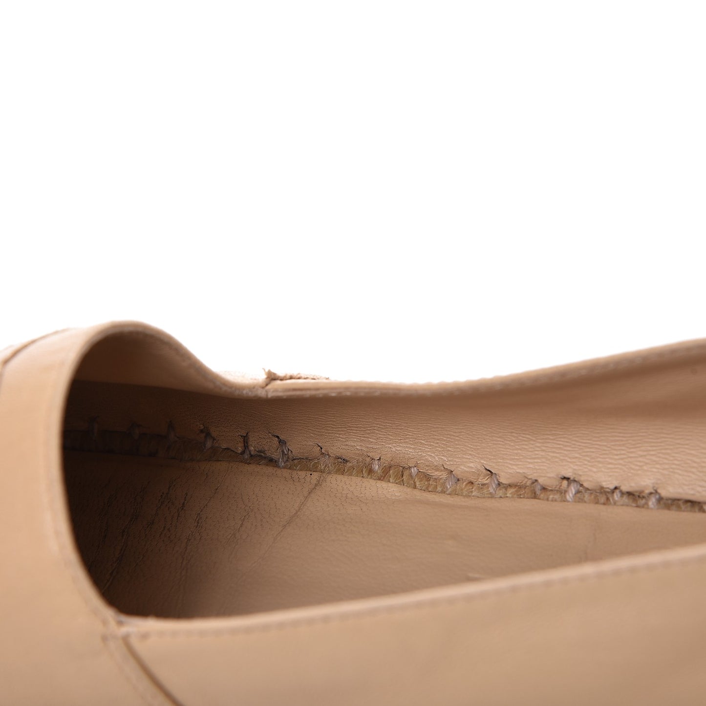 Lambskin CC Espadrilles 38 Beige Black