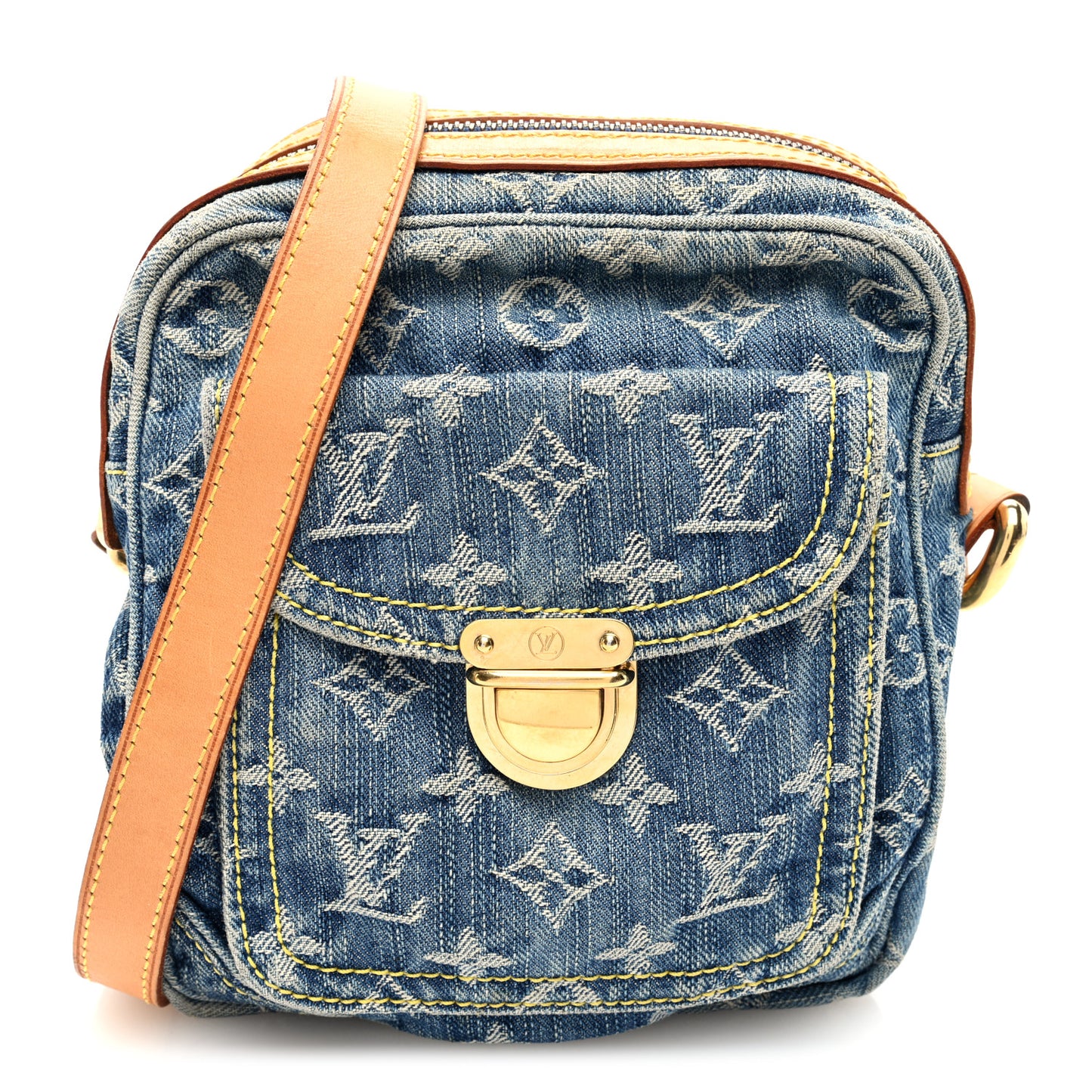 Denim Camera Bag Blue