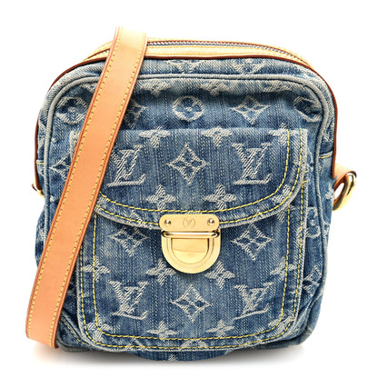 Louis Vuitton Denim Camera Bag Blue 1 of 9