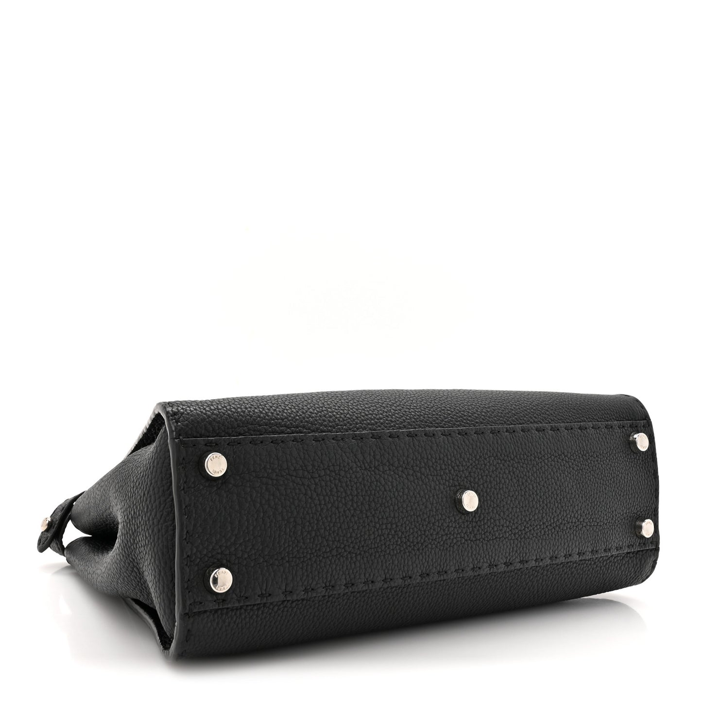 Cuoio Romano Selleria Bi-Color Medium Peekaboo Iconic Satchel Black Mou