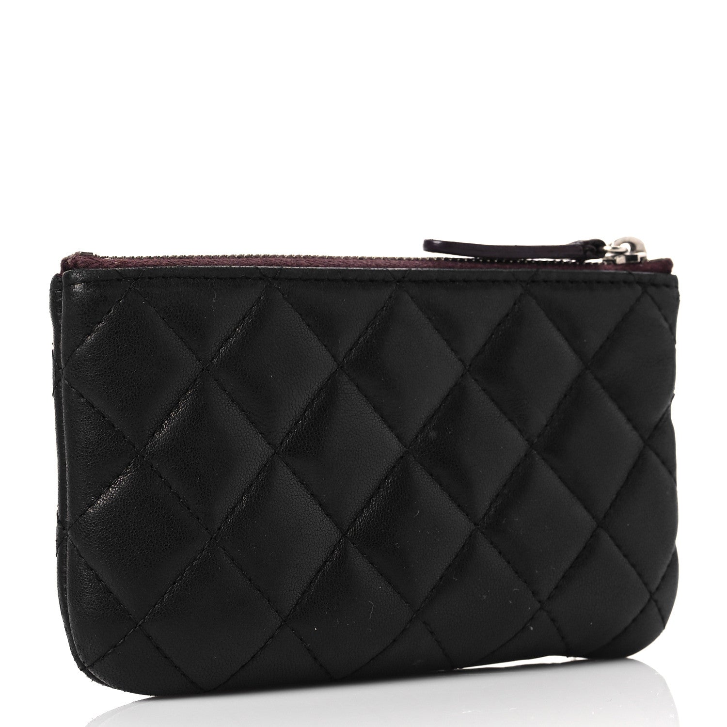 Chanel Lambskin Quilted Small Cosmetic Case Black 3 of 7