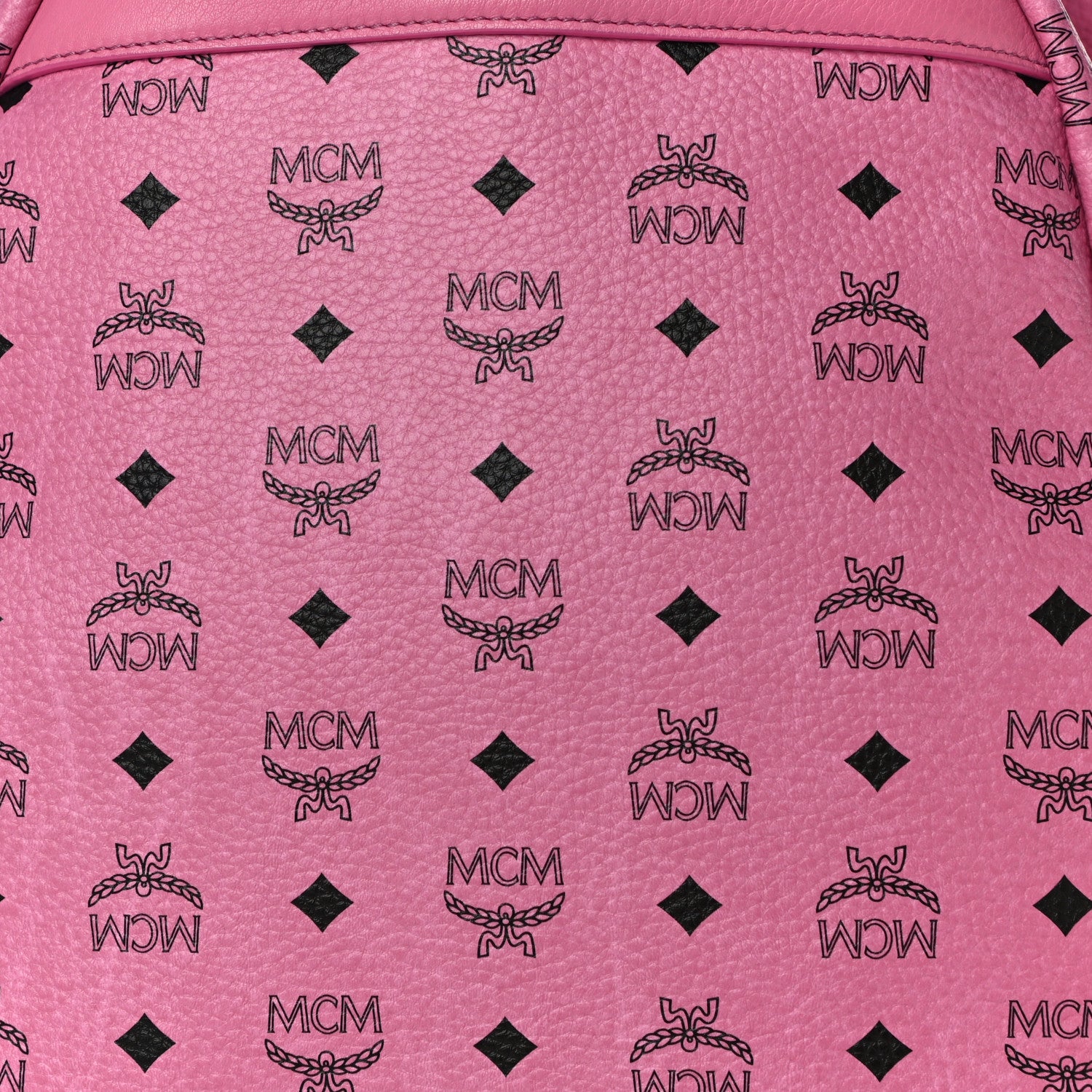 MCM Visetos Medium Side Studs Stark Backpack Pink 11 of 14