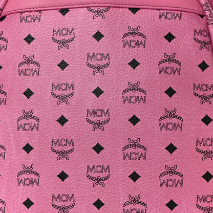 MCM Visetos Medium Side Studs Stark Backpack Pink 11 of 14