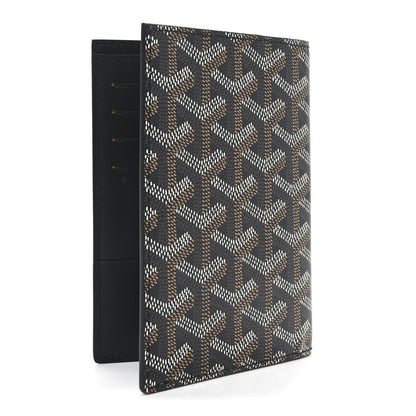 Goyard Goyardine Grenelle Passport Wallet Black Gold 3 of 6