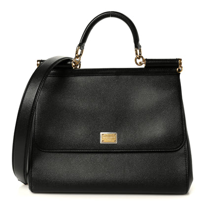 Dolce & Gabbana Dauphine Large Miss Sicily Satchel Black 1 of 10