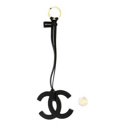 Chanel Lambskin Mini CC Bag Charm Black 2 of 7