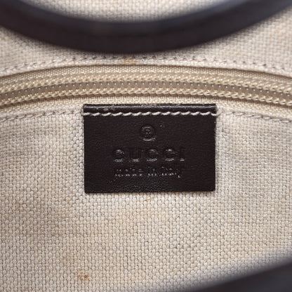 Gucci GG Supreme Monogram Small Zippered Tote Dark Brown 6 of 14