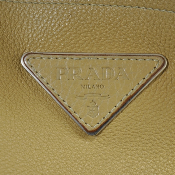 Prada Vitello Leather Chain Hobo Beige 1 of 1