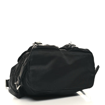 Prada Tessuto Nylon Saffiano Medium Backpack Black 4 of 10