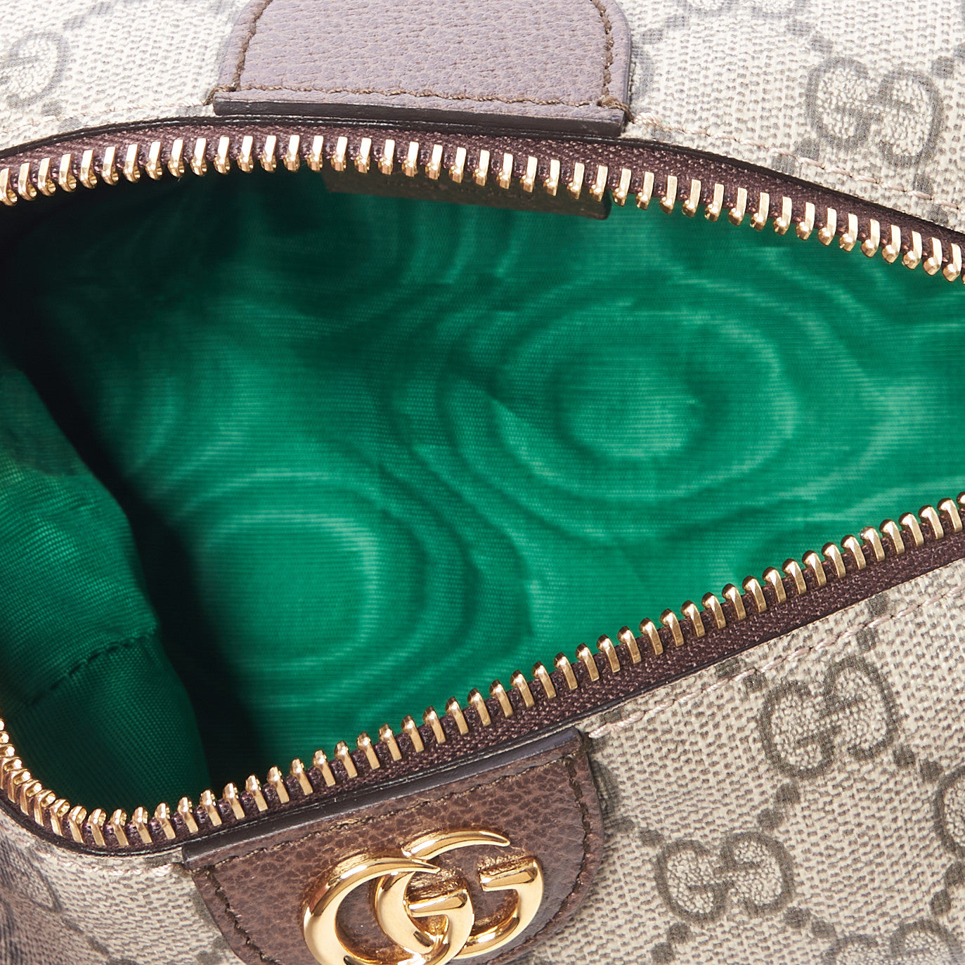 Gucci Soft GG Supreme Monogram Calfskin Medium Ophidia Cosmetic Case Beige Ebony New Acero 6 of 9