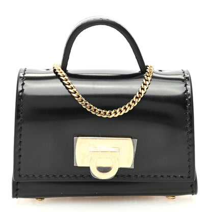 Salvatore Ferragamo Calfskin AirPod Case Black 1 of 10