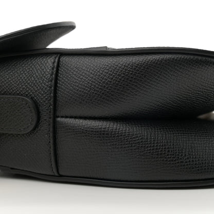 Christian Dior Grained Calfskin Saddle Bag Black 9 of 11