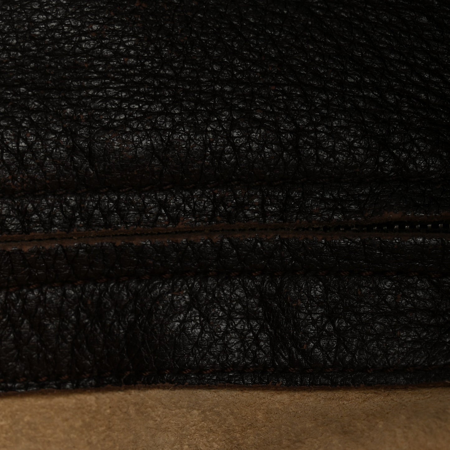 Cervo Deerskin Large Hobo Ebano