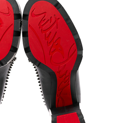 Christian Louboutin Nappa Out Line Spike Lug 100 Boots 38.5 Black 6 of 8