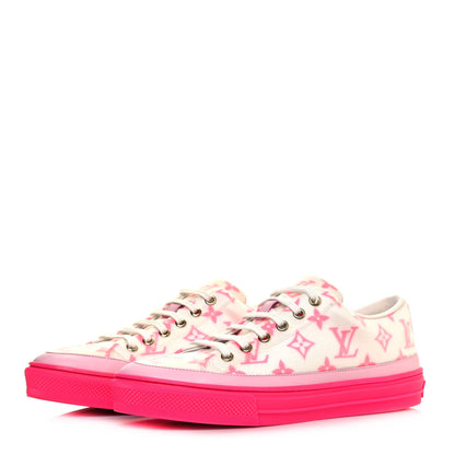 Louis Vuitton Technical Fabric Monogram Stellar Sneakers 38.5 Rose Pop 3 of 8