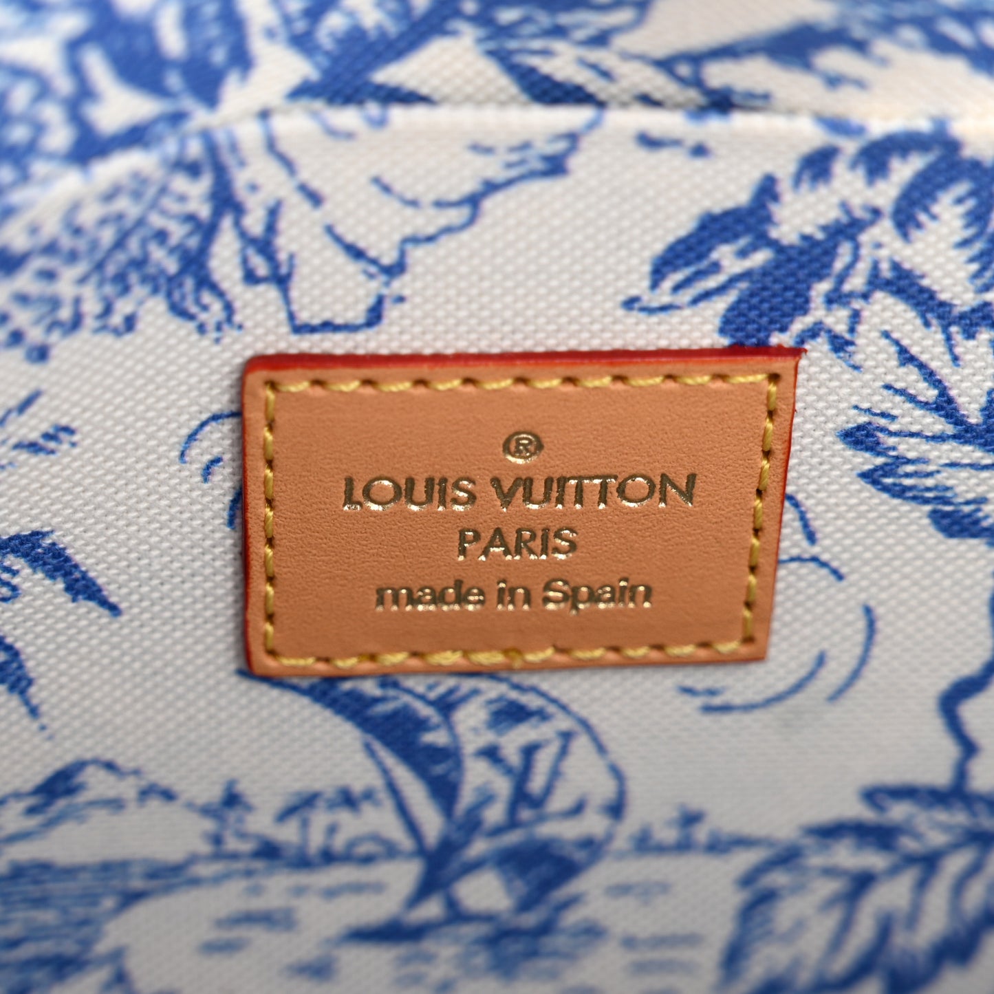 Monogram Giant By The Pool 2.0 Felicie Pochette Chain Wallet Lagoon Blue