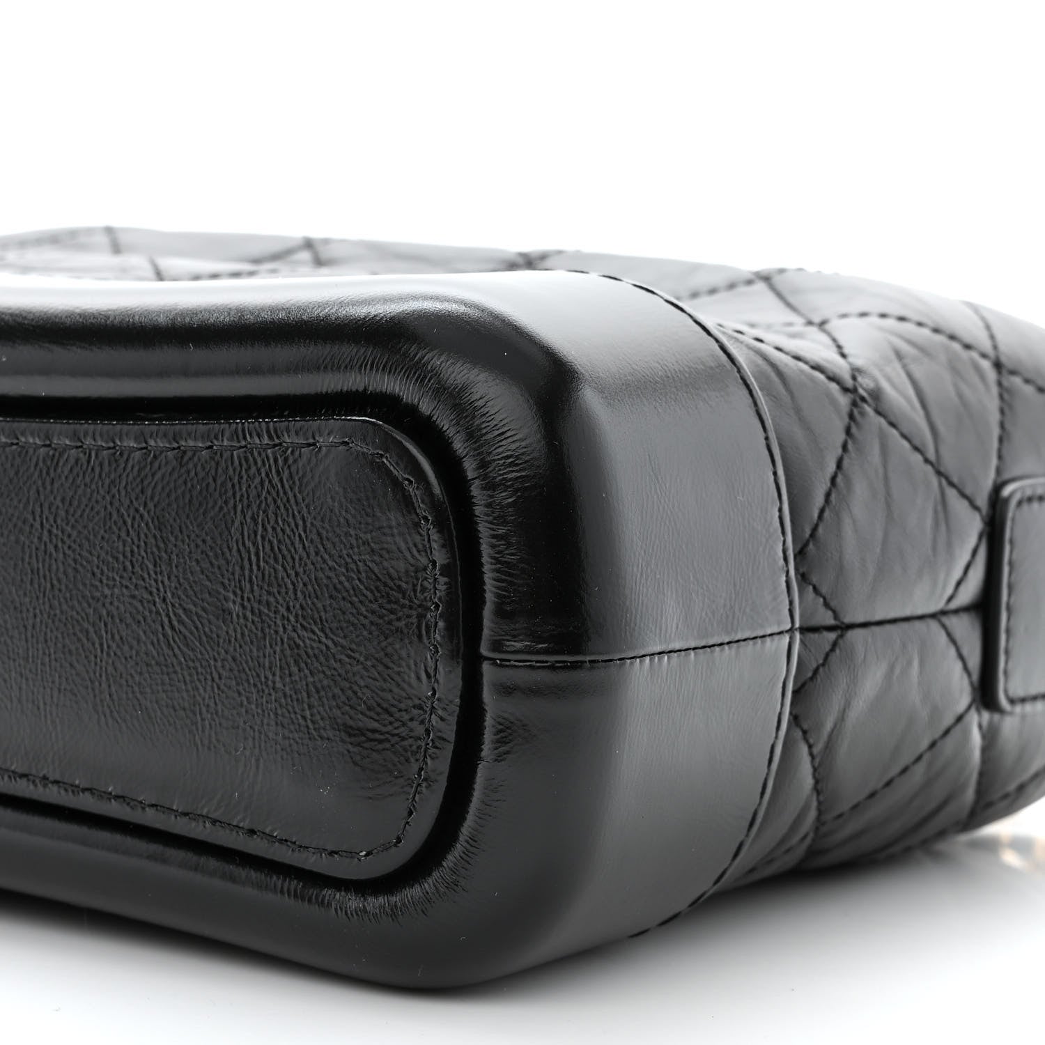 Chanel Aged Calfskin Quilted Small Gabrielle Hobo Black 10 of 10