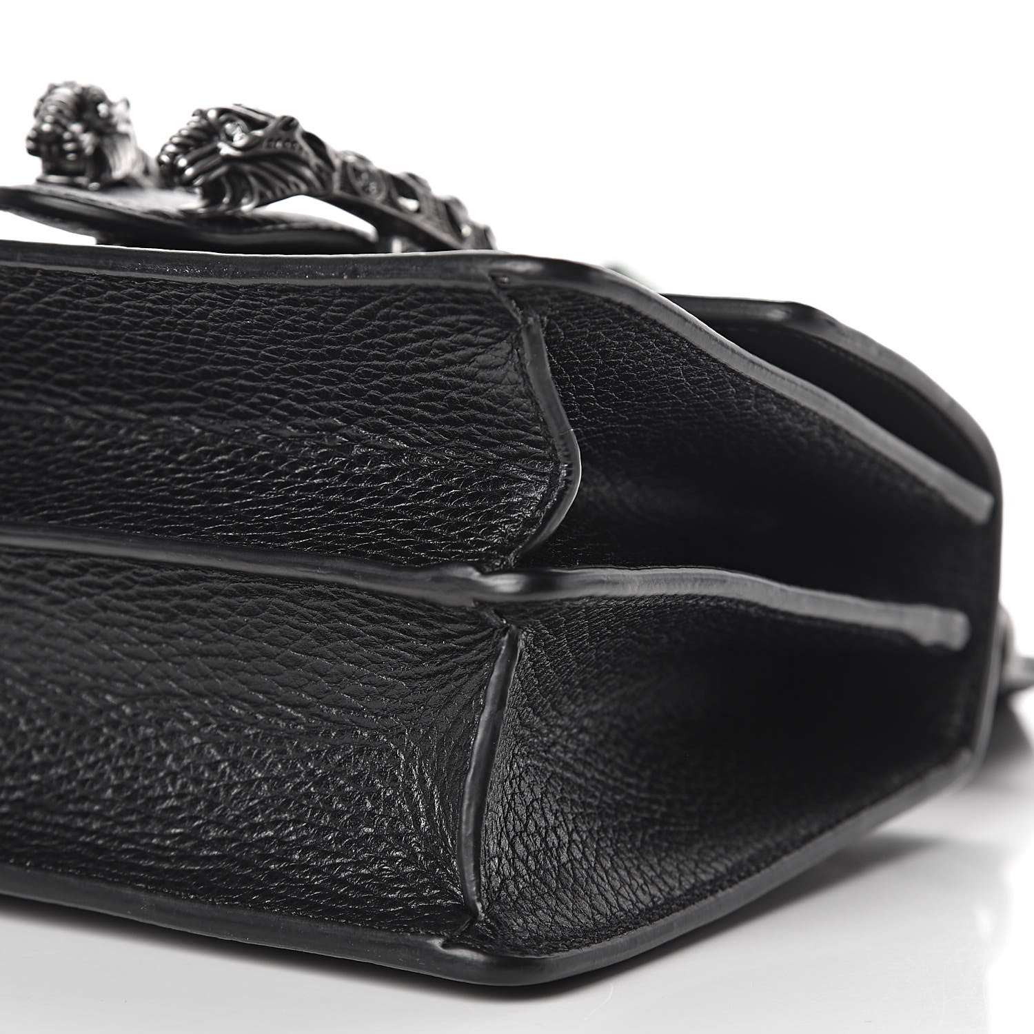 Gucci Dollar Calfskin Crystal Web Mini Dionysus Bamboo Top Handle Bag Black Black Diamond 10 of 10
