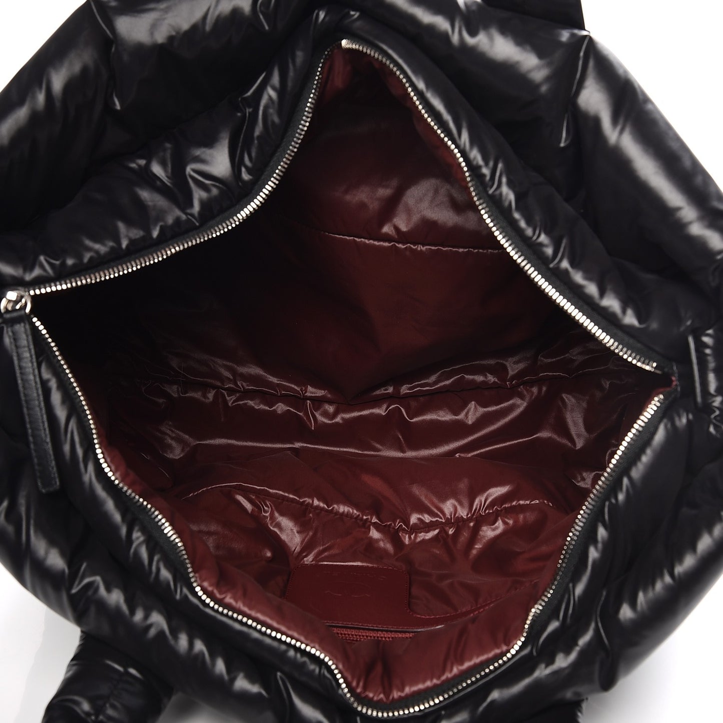 Nylon Quilted Large Coco Cocoon Tote Black