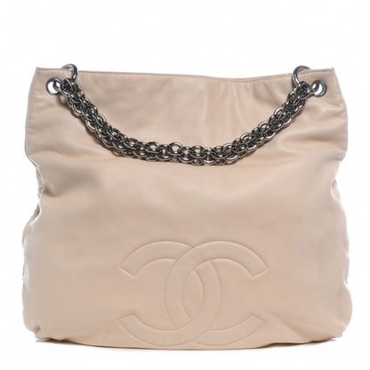 Chanel Lambskin Soft and Chain Large Hobo Beige 1 of 8