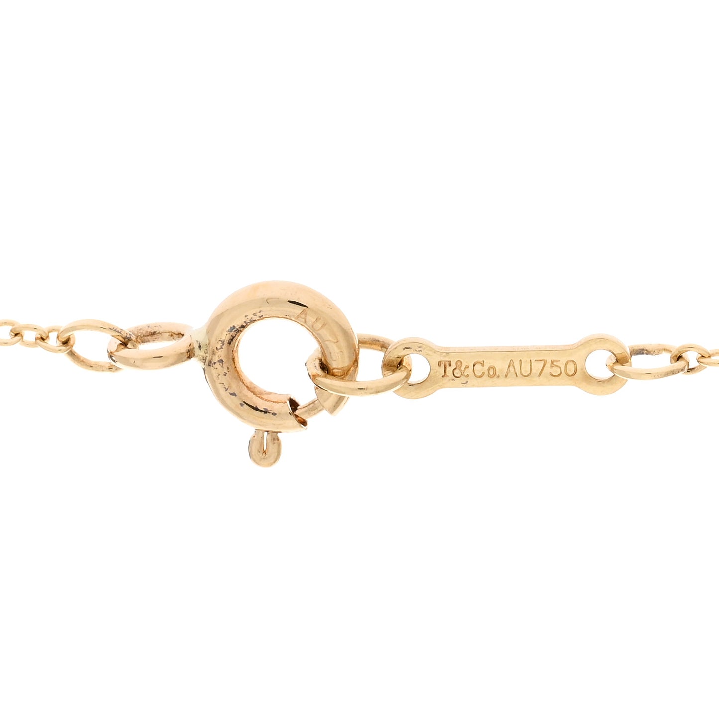 18K Yellow Gold Paloma Picasso Olive Leaf Vine Pendant Necklace