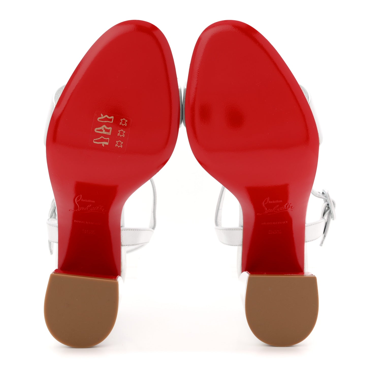 Nappa Laminata Miss Jane 85 Sandal Pumps 36.5 Silver
