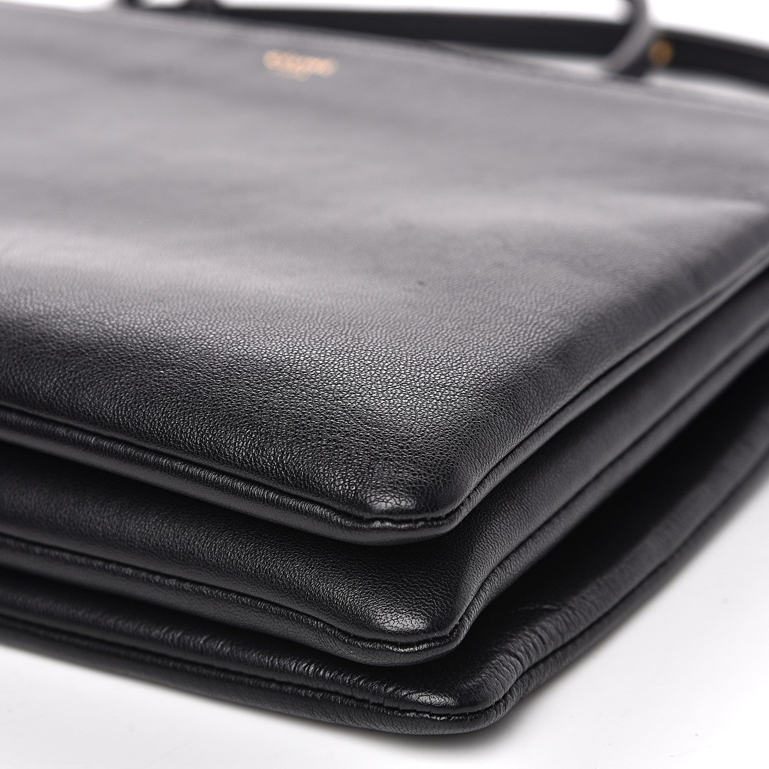 Celine Goatskin Large Trio Crossbody Bag Navy Blue 9 of 11