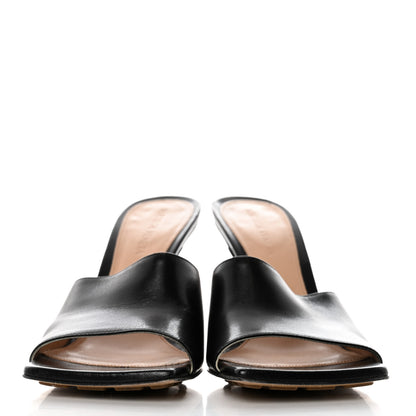 Bottega Veneta Lambskin Stretch Mule Sandals 37.5 Black 2 of 7