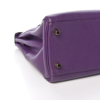 Hermes Taurillon Clemence Kelly Retourne 32 Ultraviolet 15 of 15