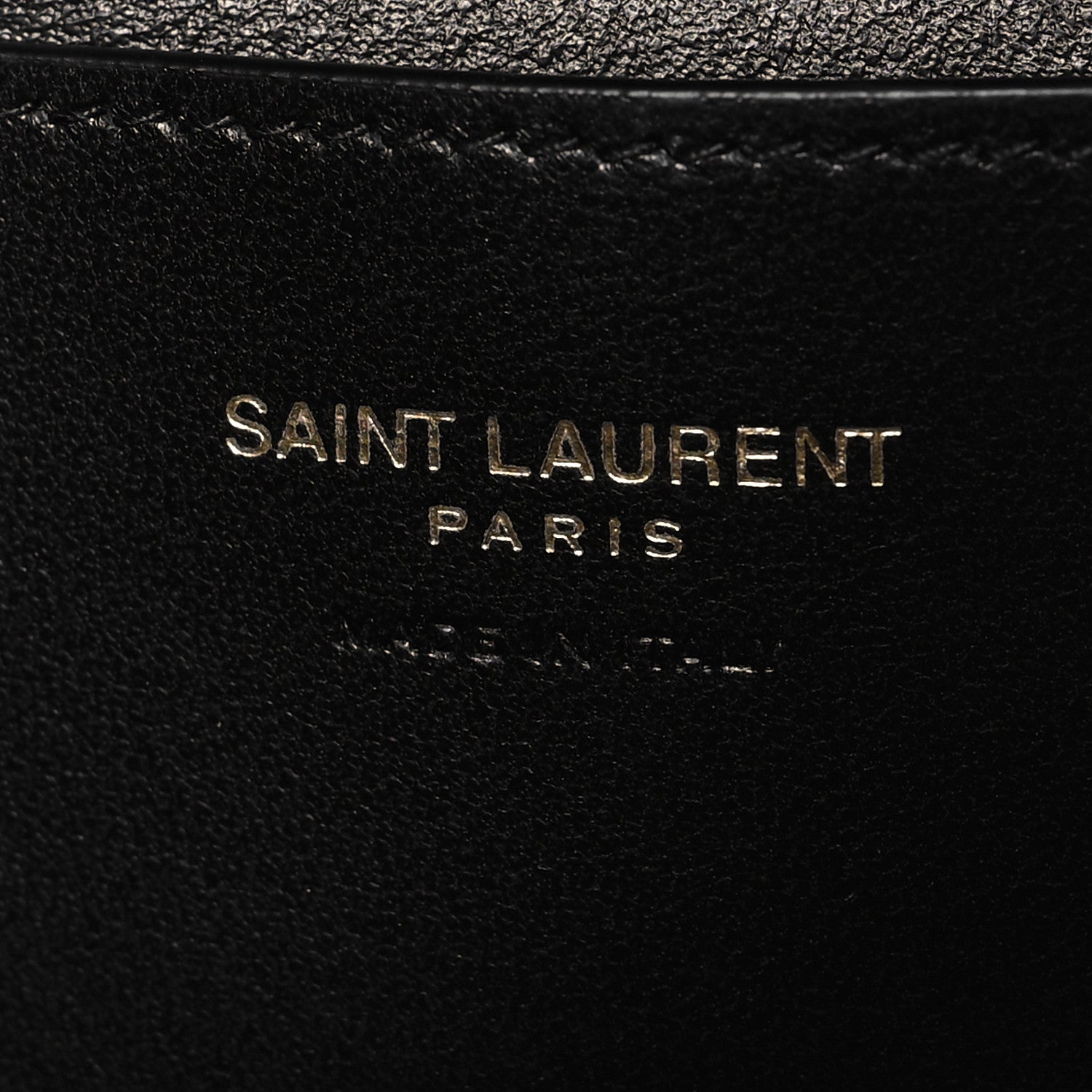Saint Laurent Lambskin Quilted Mini Gaby Vanity Case Dark Toffee 6 of 9
