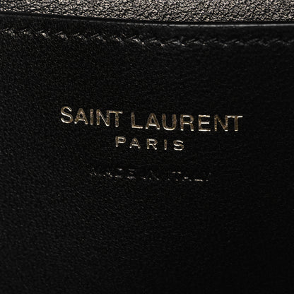 Saint Laurent Lambskin Quilted Mini Gaby Vanity Case Dark Toffee 6 of 9